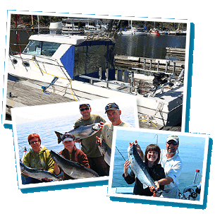 P�che au saumon et truite sur le lac Ontario
