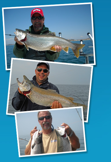 P�che � la truite Grise et Truite Brune sur le lac Ontario